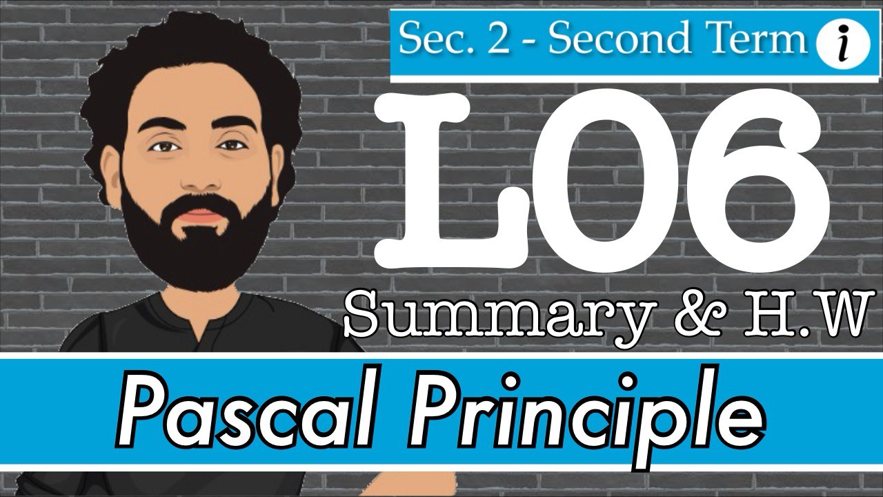 S2-T2-L06 Pascal Principle (Summary & H.W)